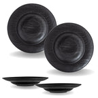 Wilmax Tiefer Teller 25.5 cm 350 ml 2er Set Schwarz WL-661130/A2