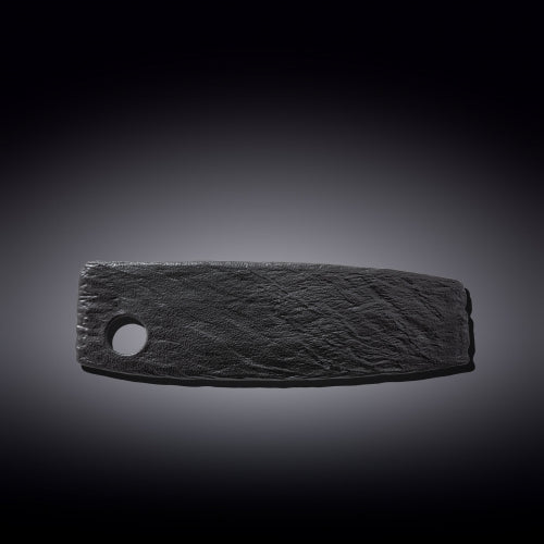 Wilmax Servierplatte 32,5 × 10 cm Schwarz aus Porzellan