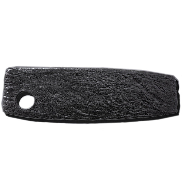 Wilmax Servierschale 32,5 x 10 cm aus schwarzem Porzellan WL-661132/A