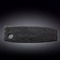 Wilmax Servierplatte 42 × 13 cm Schwarz aus Porzellan