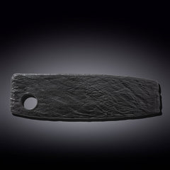 Wilmax - Servierplatte Schwarz - 42 x 13 cm - Kratzfest - WL-661133/A