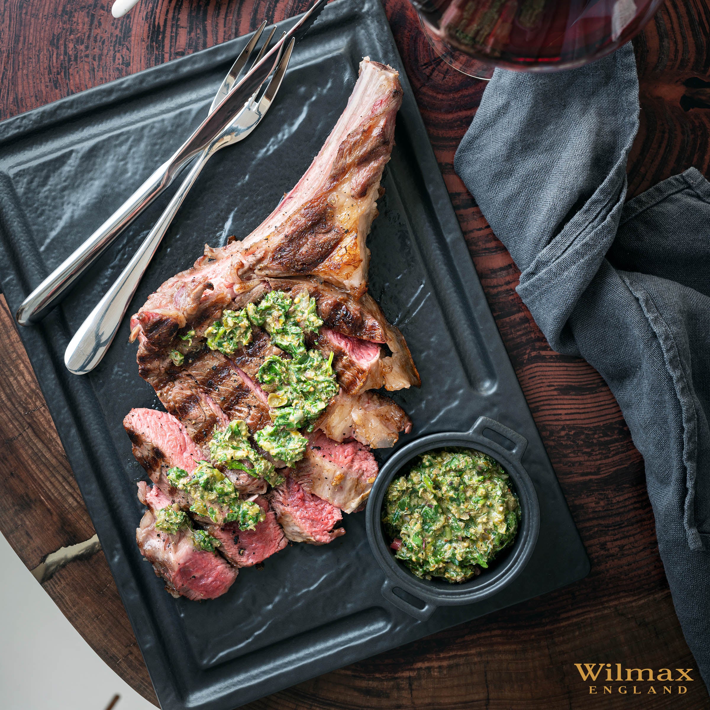 Wilmax Steakmesser Edelstahl Julia Kollektion 23.5 cm 6er Set  WL-999215/1B6
