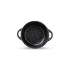 Wilmax Topf mit Deckel SlateStone Schwarz 600 ml Porzellan WL-661140/A