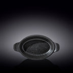 Wilmax Ovale Auflaufform SlateStone Schwarz 28 x 16 cm 500 ml Porzellan WL-661146/A