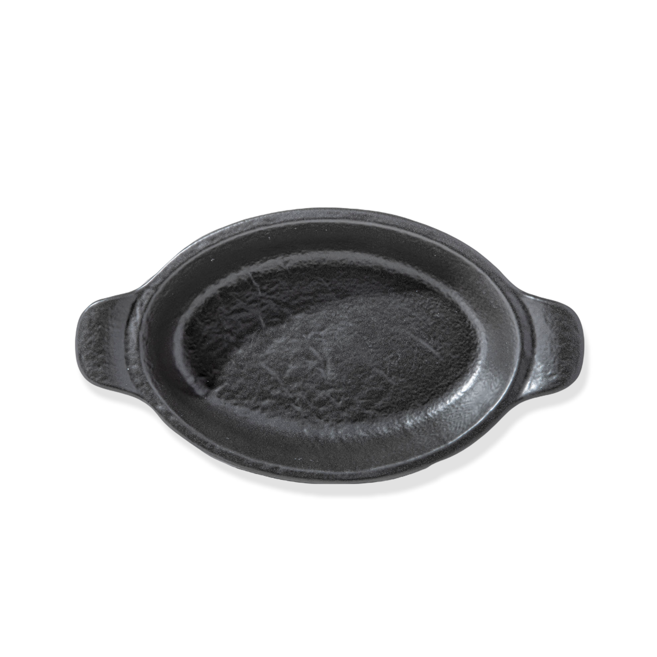 Wilmax - Ovale Auflaufform - 28 x 16 cm - Schwarz - WL-661146/A