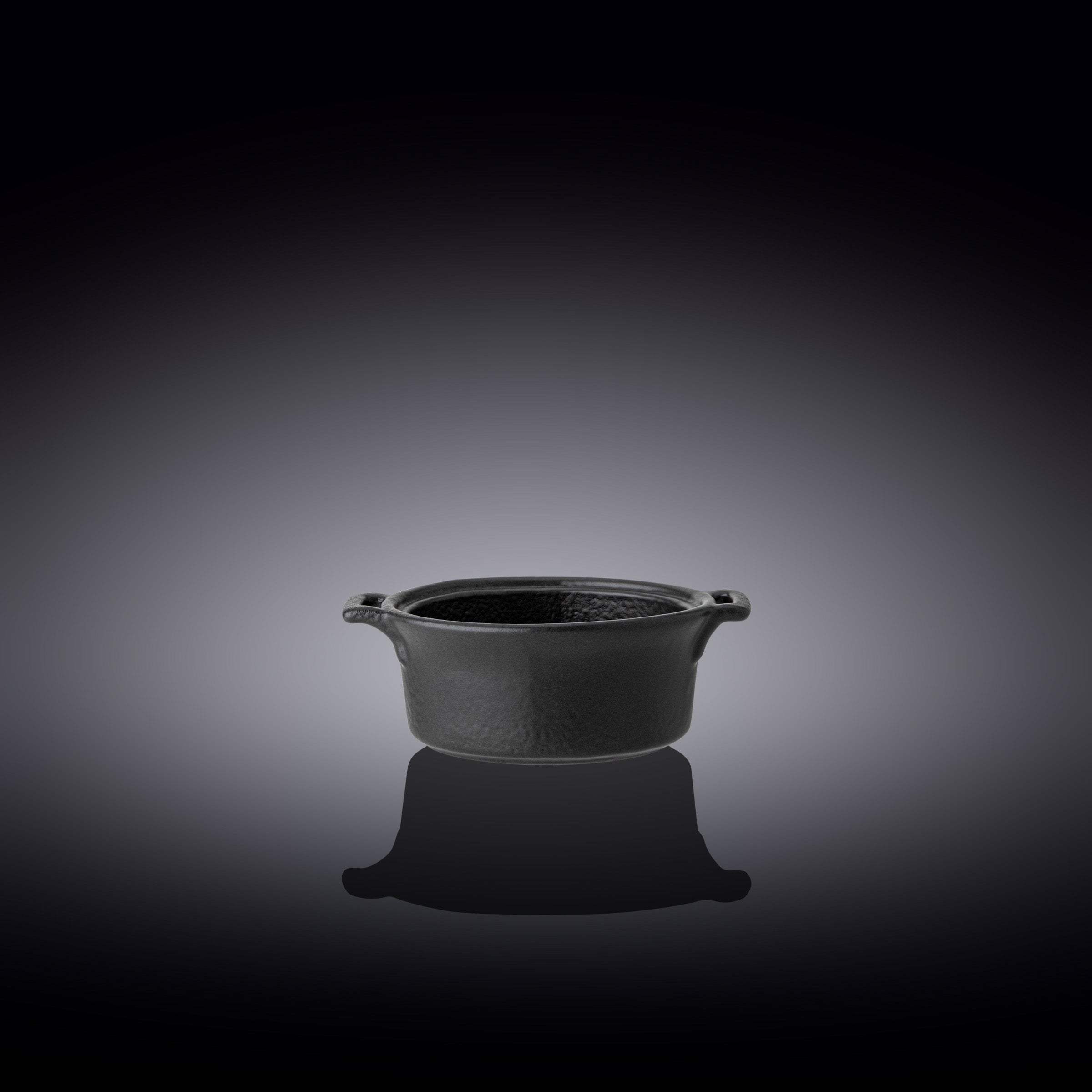 Wilmax Schale 10,5 × 3,7 cm Schwarz aus Porzellan