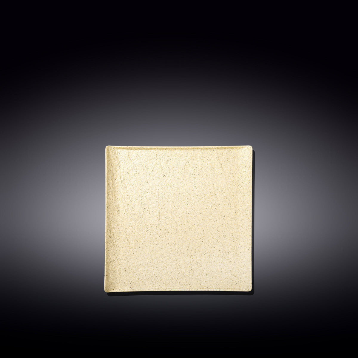 Wilmax Quadratische Platte 13 × 13 cm Sand aus Porzellan