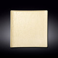 Wilmax Quadratischer Teller 27 × 27 cm Sand aus Porzellan