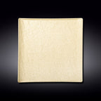 Wilmax Quadratischer Teller 27 × 27 cm Sand aus Porzellan