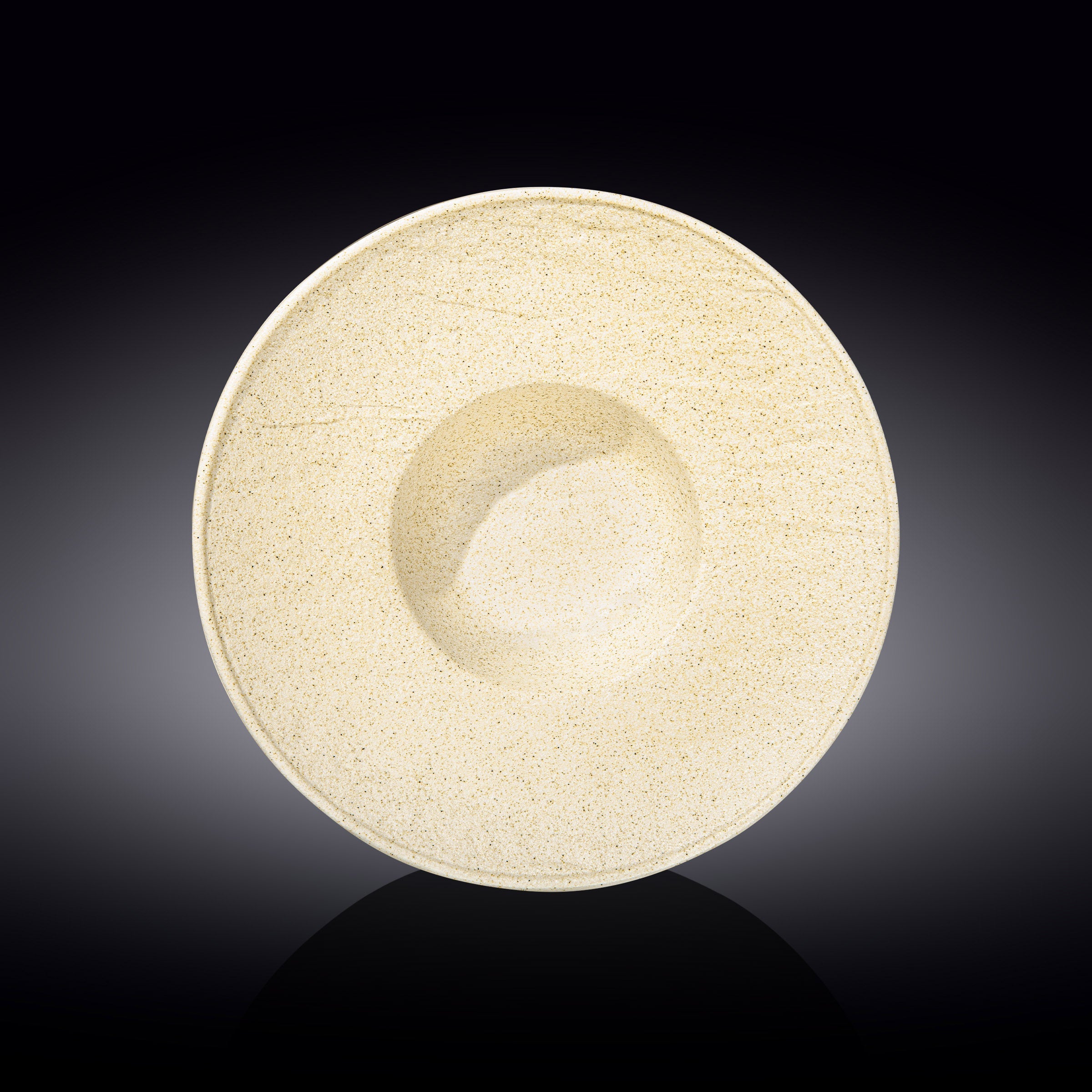 Wilmax Tiefer Teller 27 cm 250 ml Sand aus Porzellan