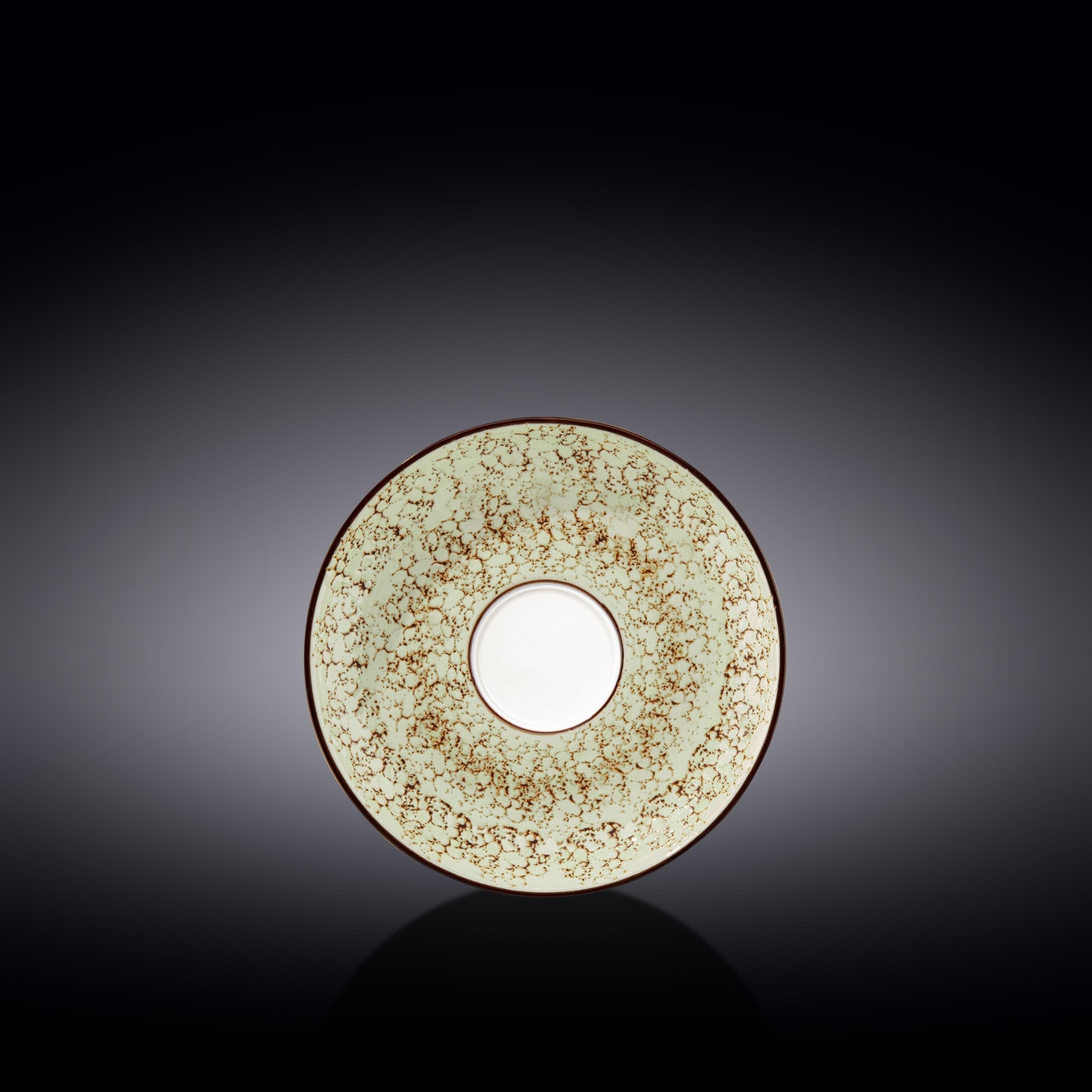 Wilmax Untertasse 15 cm Pistazie aus Porzellan