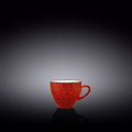 Wilmax Tasse 75 ml Rot aus Porzellan