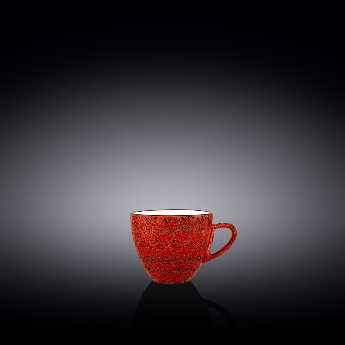 Wilmax Tasse 75 ml Rot aus Porzellan