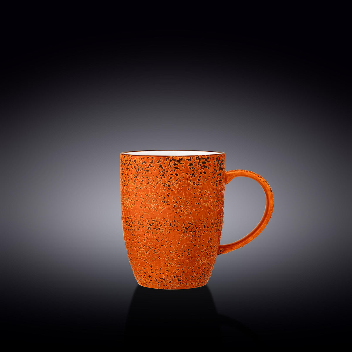Wilmax Porzellanbecher, 460 ml, Splash Color Orange Design, WL-667337/A
