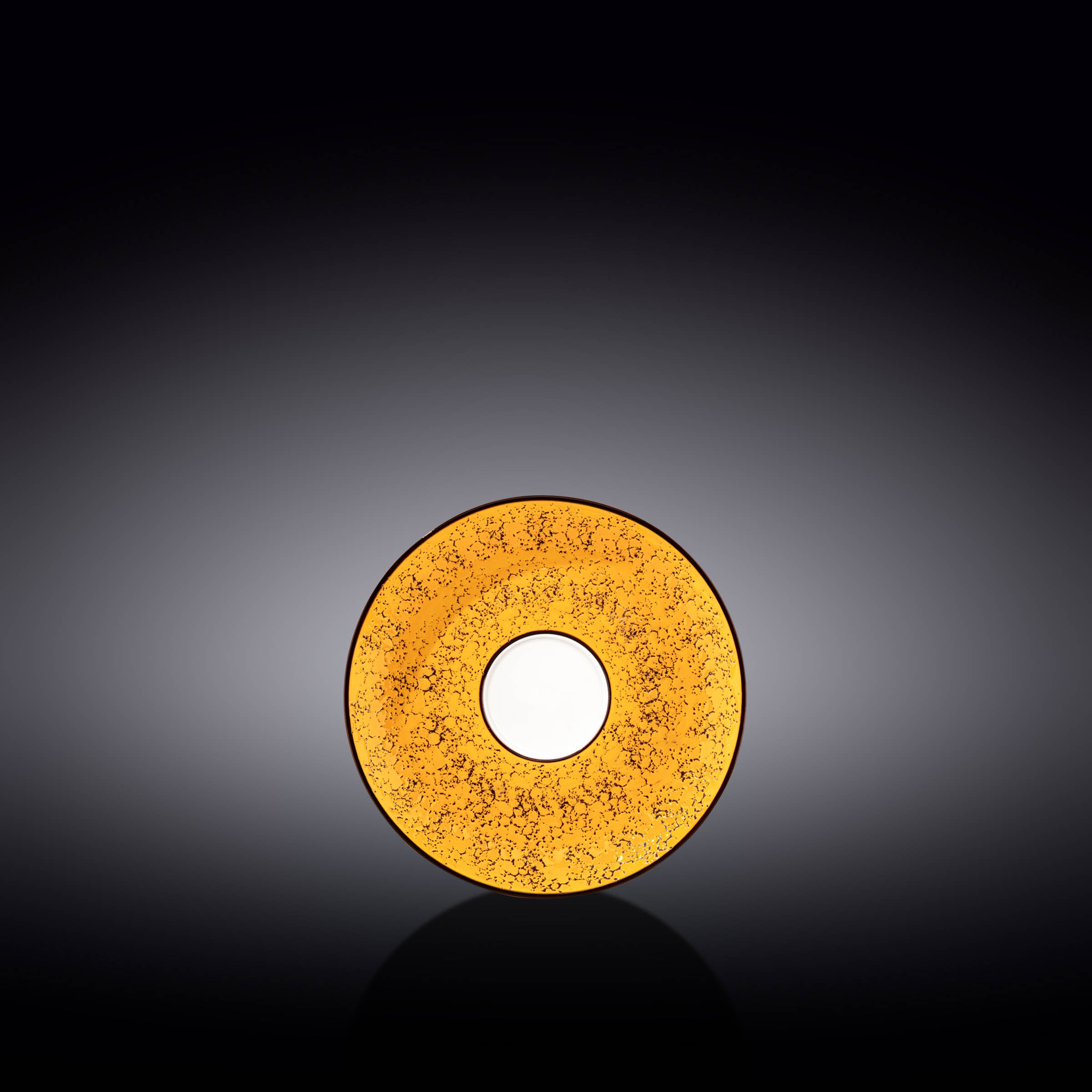 Wilmax Untertasse 11 cm Gelb Porzellan WL-667433/B