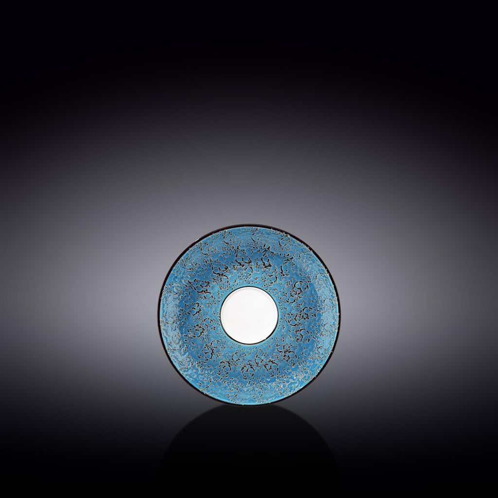 Wilmax Untertasse 11 cm Blau aus Porzellan