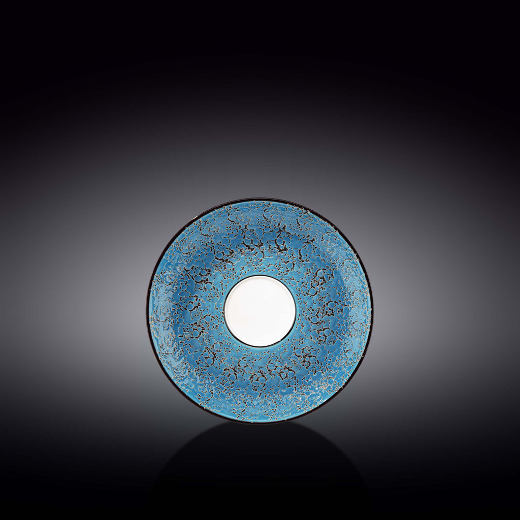 Wilmax Untertasse 15 cm Blau aus Porzellan