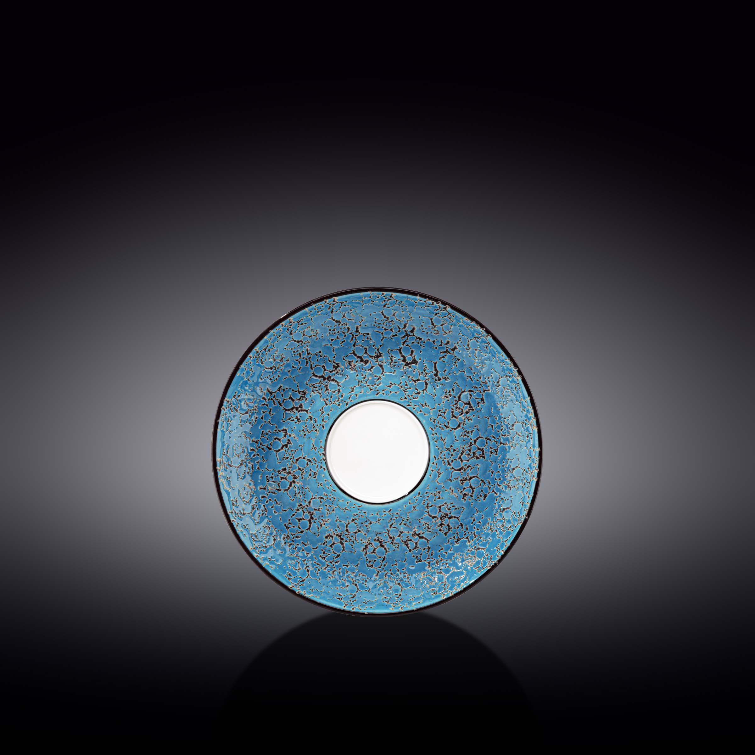 Wilmax Untertasse 15 cm Blau aus Porzellan