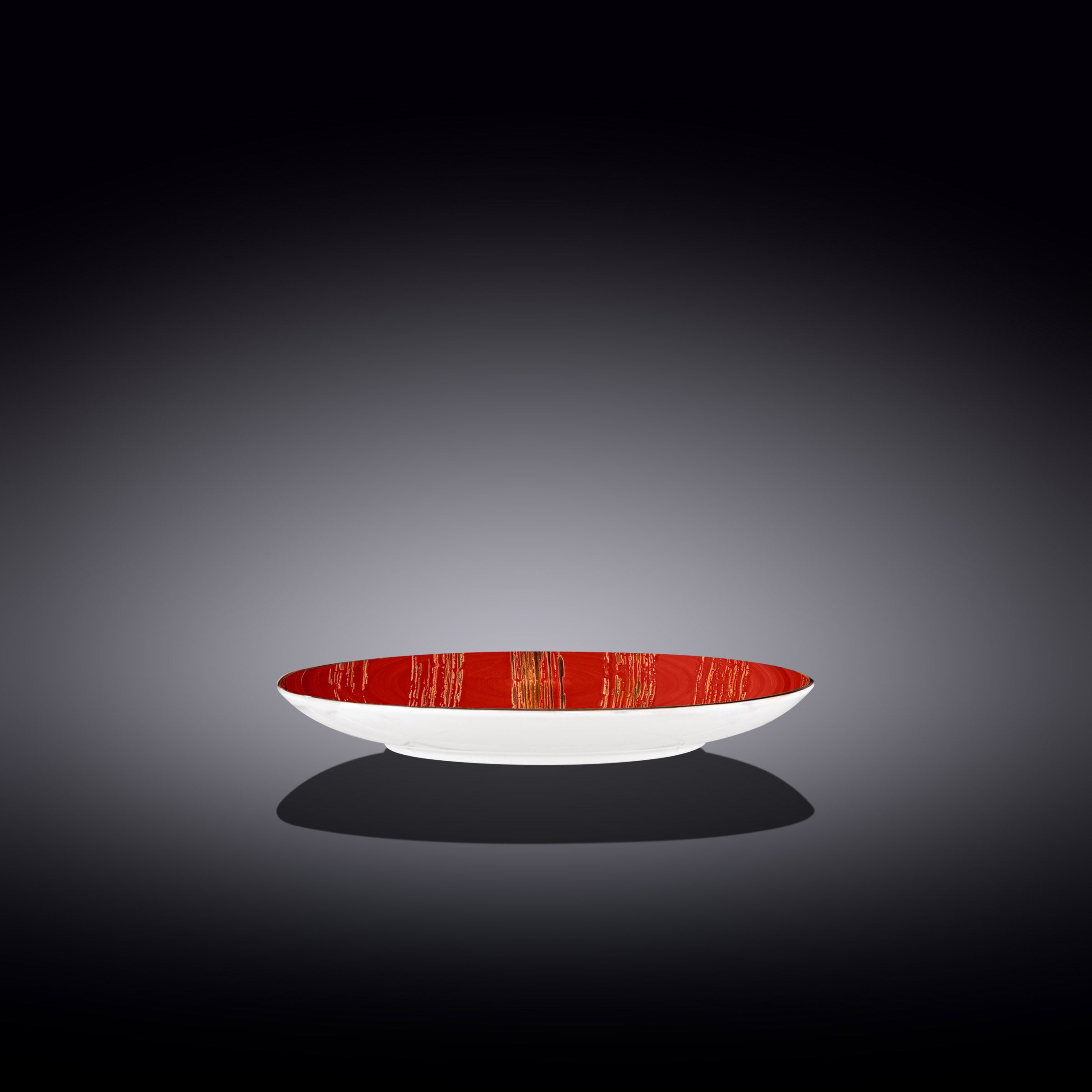Wilmax Teller, 18 cm, Rot, Porzellan, WL-668211/A
