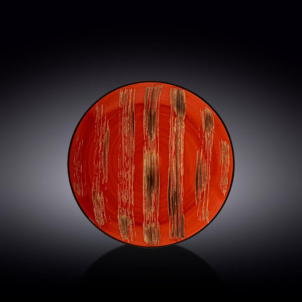 Wilmax Teller 23 cm Rot aus Porzellan