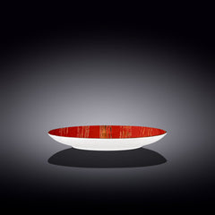 Wilmax Runde Platte 23 cm – Hochwertiges Porzellan in Rot – WL-668213/A