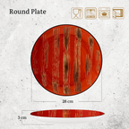 Wilmax Teller 28 cm Rot aus Porzellan