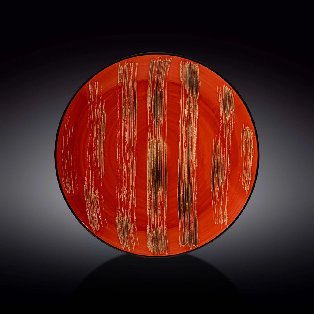 Wilmax Teller 28 cm Rot aus Porzellan