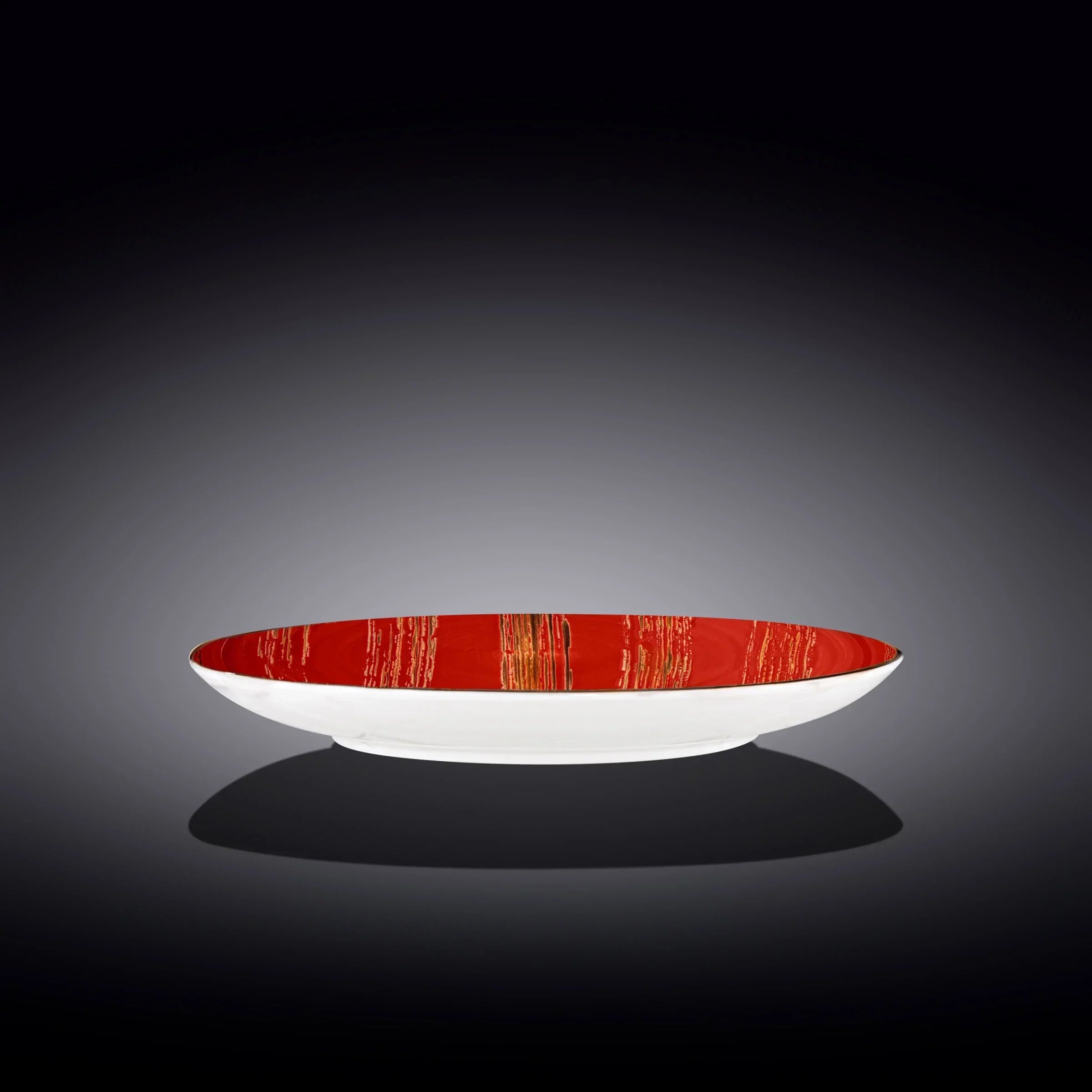 Wilmax Teller 28 cm Rot aus Porzellan