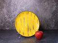 Wilmax Teller 23 cm 3er-Set Gelb aus Porzellan