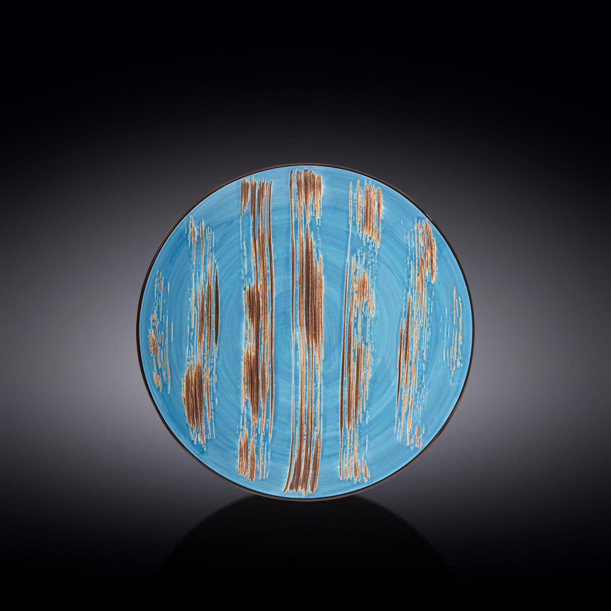 Wilmax Porzellan Dessertteller, rund, blau, 23 cm – WL-668613/A