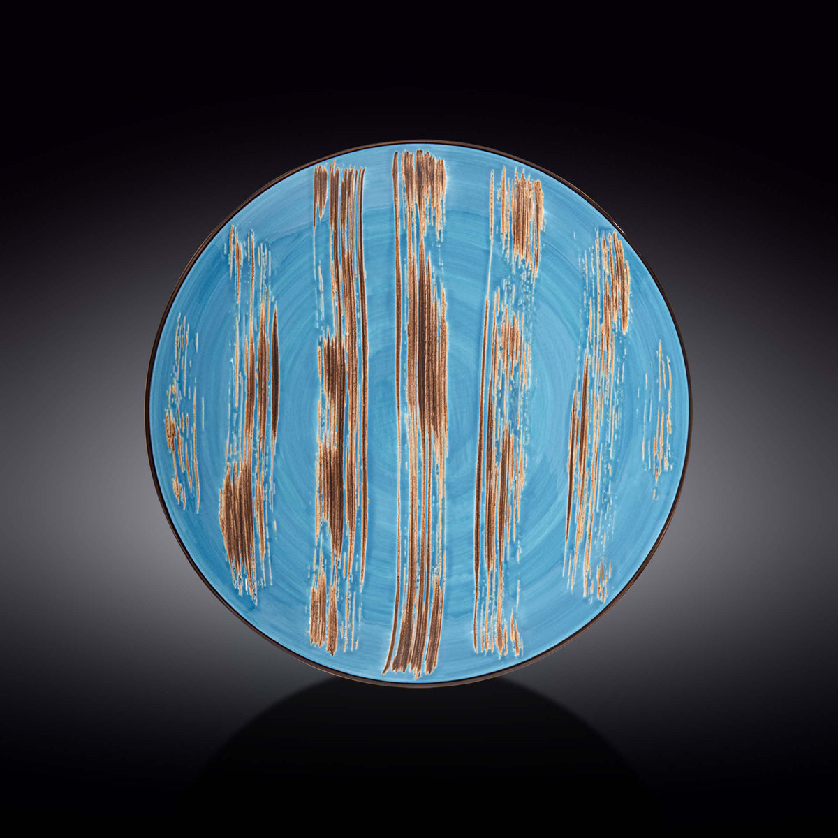 Wilmax Teller 28 cm Blau aus Porzellan