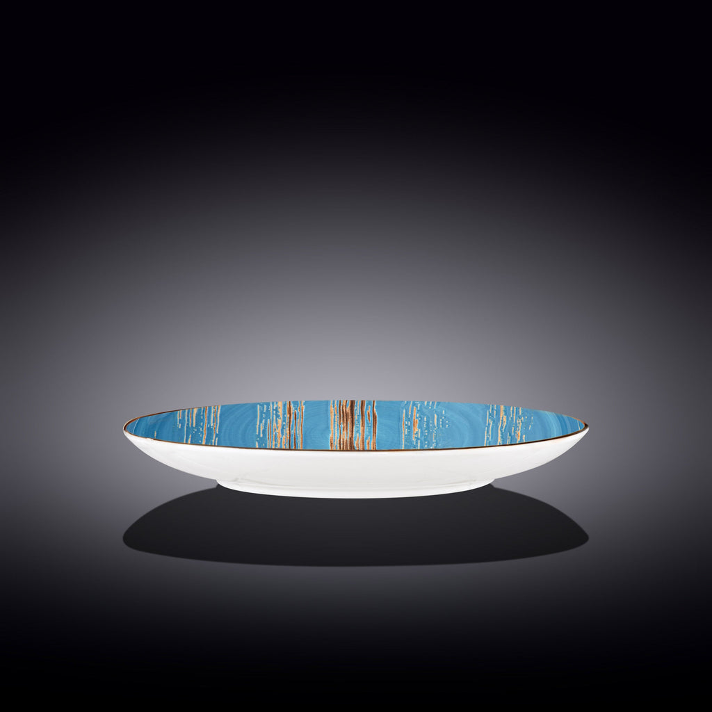 Wilmax Teller 28 cm Blau aus Porzellan