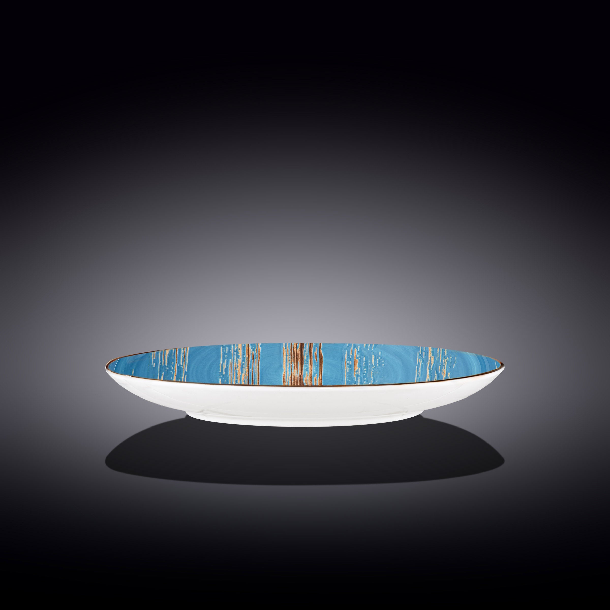 Wilmax Teller 28 cm Blau aus Porzellan
