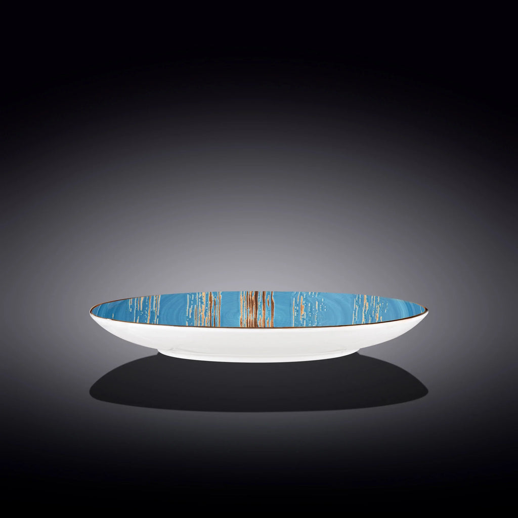 Wilmax Teller 28 cm Blau aus Porzellan