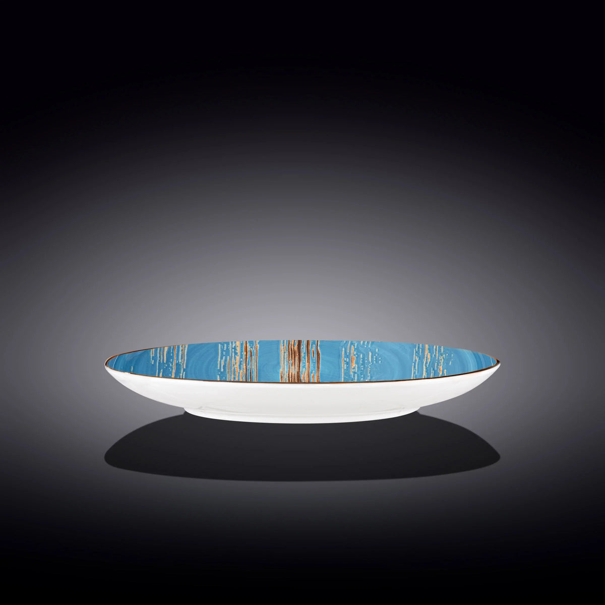 Wilmax Teller 28 cm Blau aus Porzellan
