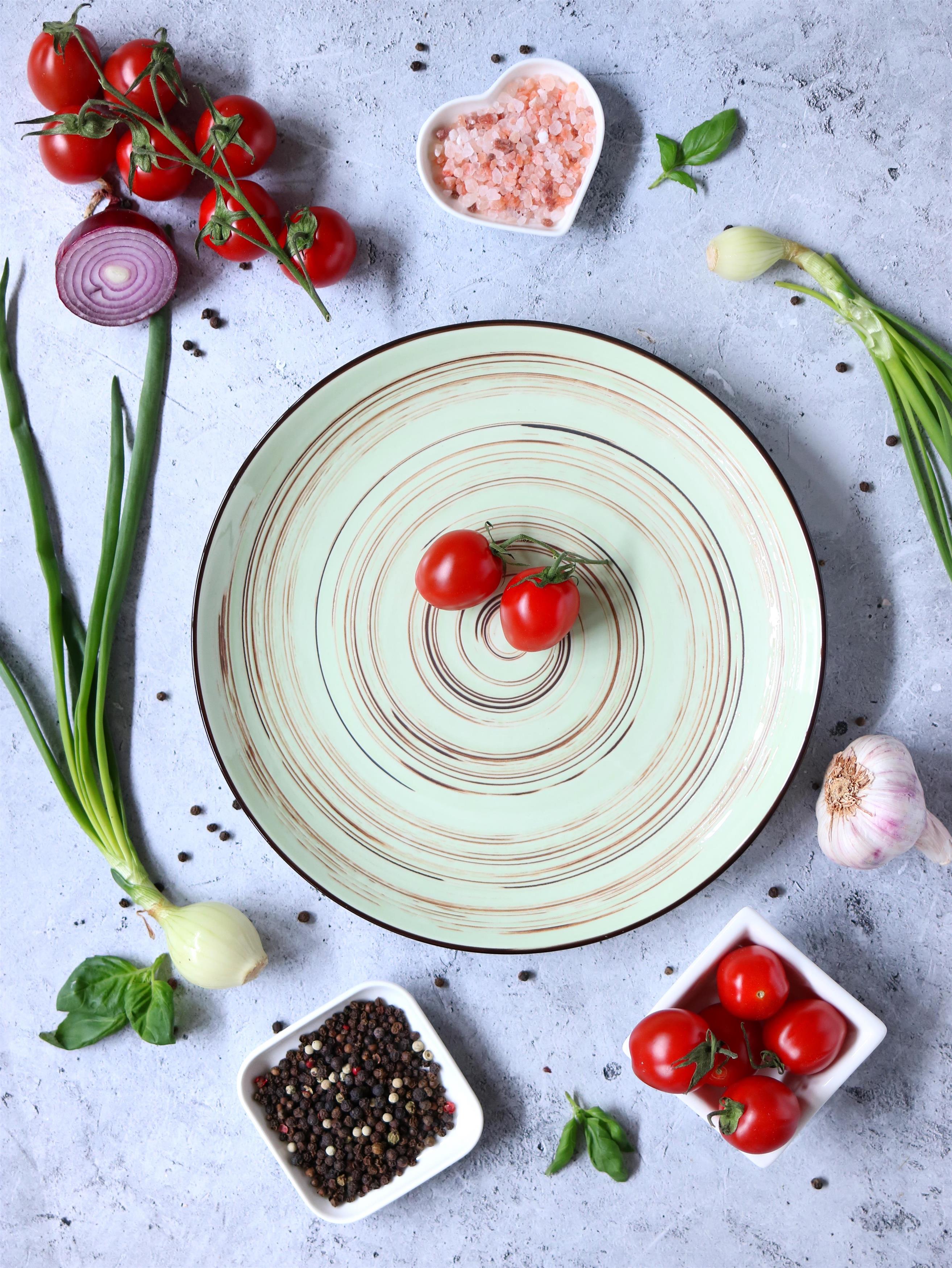 Wilmax Spiral Teller Pistazie 25 cm –Für stilvolle Tischdekoration – WL-669114/A