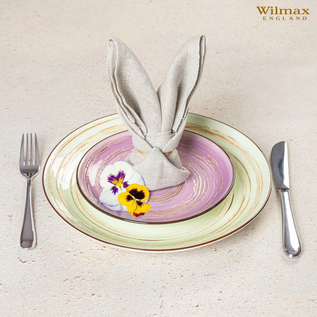 Wilmax Teller 28 cm Pistazie aus Porzellan