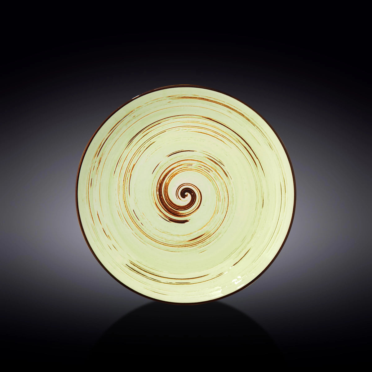 Wilmax Spiral Teller Pistazie 25 cm –Für stilvolle Tischdekoration – WL-669114/A2