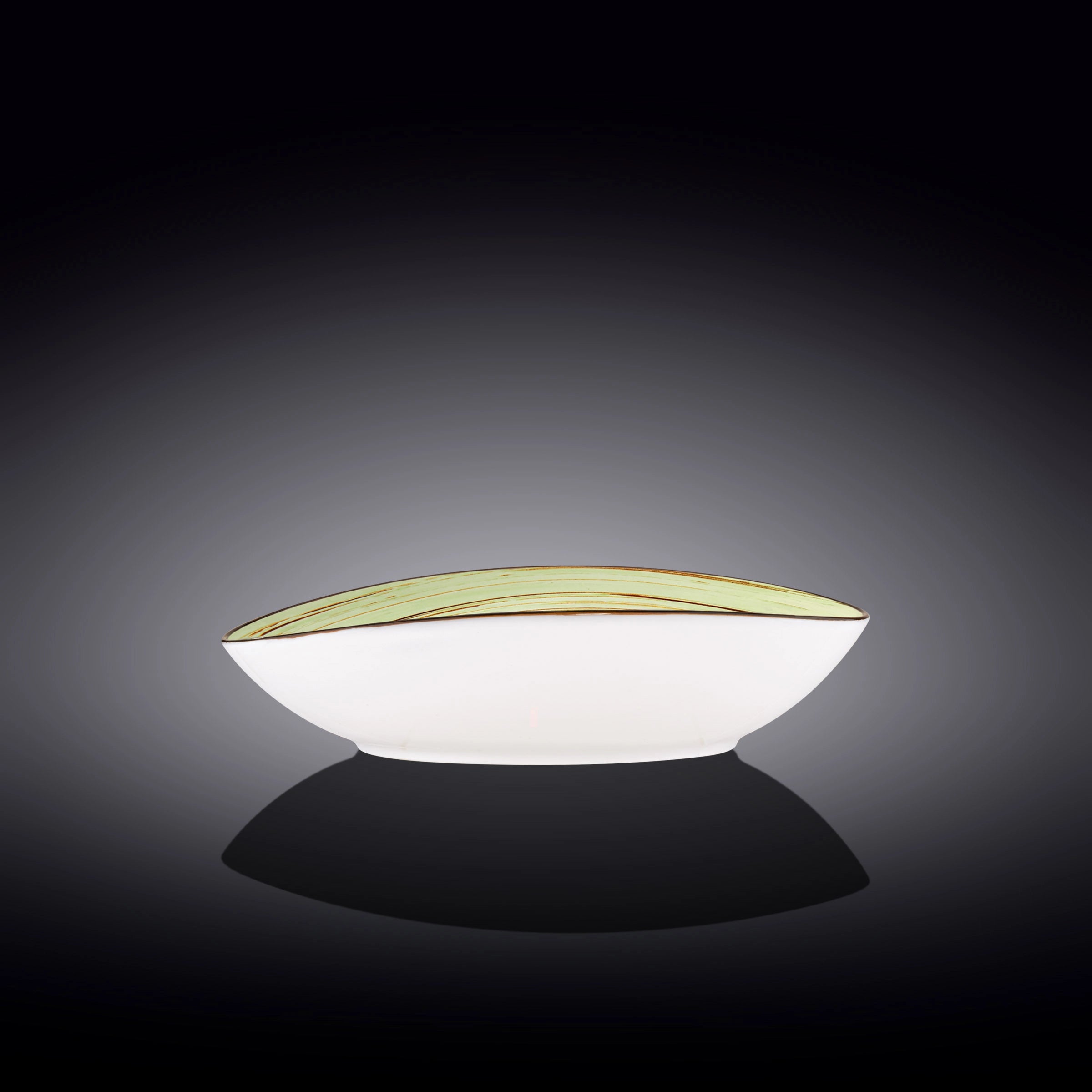 Wilmax Schale oval 25 cm Pistazie Porzellan WL-669140/A