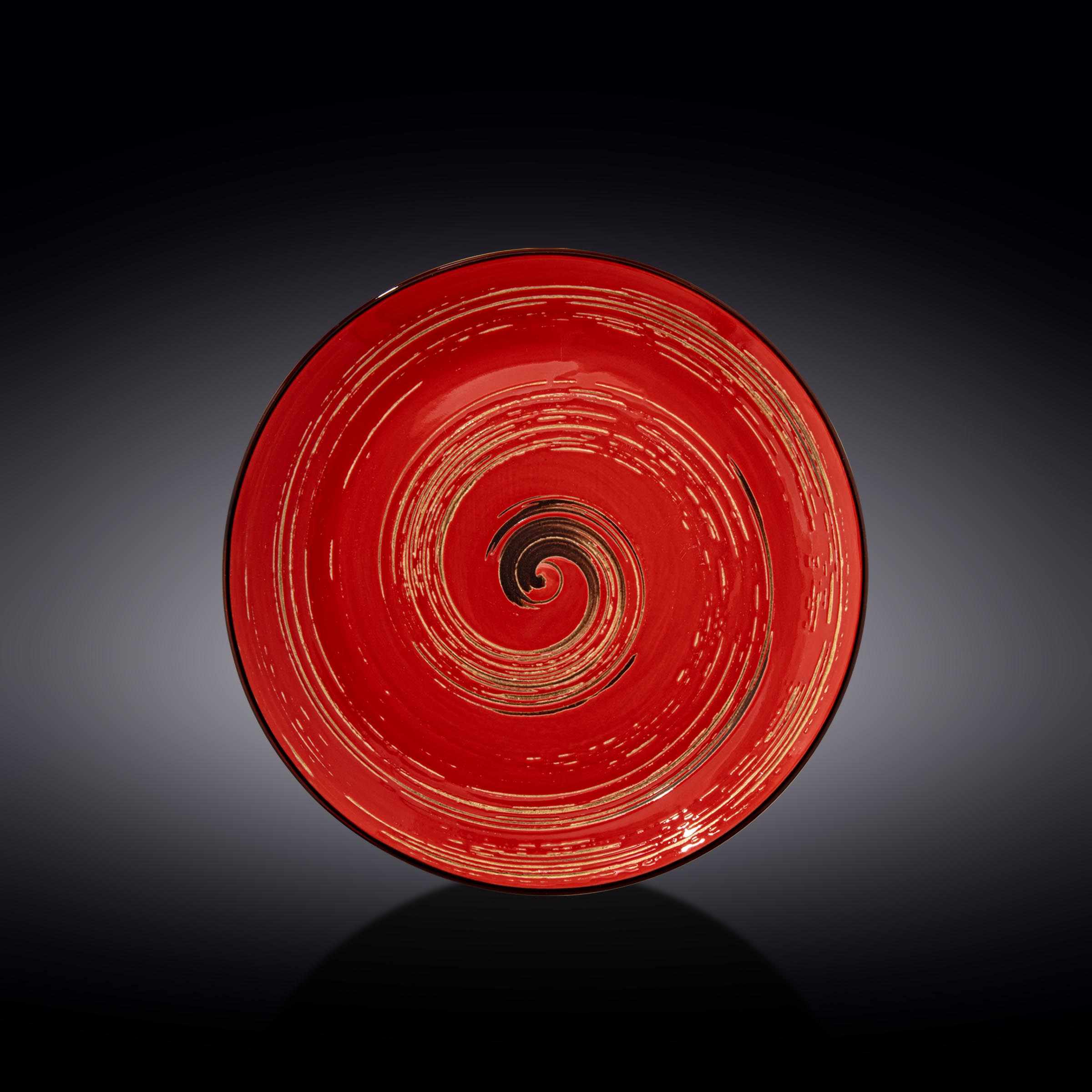 Wilmax Teller 25,5 cm Rot aus Porzellan