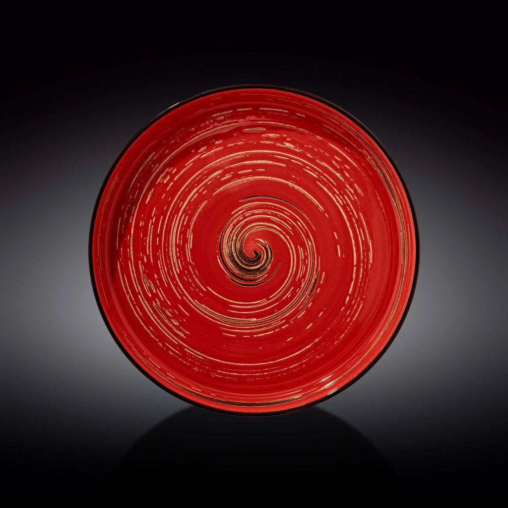 Wilmax Teller 28 cm Rot aus Porzellan