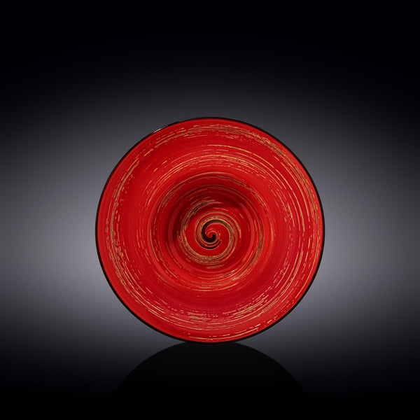 Wilmax Tiefer Teller 22,5 cm Rot aus Porzellan