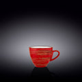 Wilmax Tasse 190 ml Rot aus Porzellan