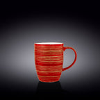 Wilmax Becher 460 ml Rot aus Porzellan