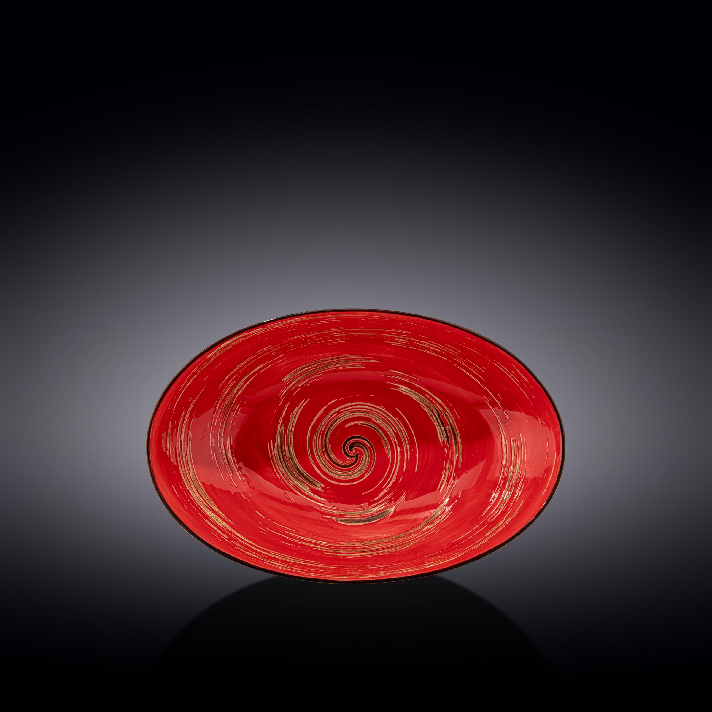 Wilmax Schale oval 25 cm Rot Porzellan 2er Set WL-669240/A2