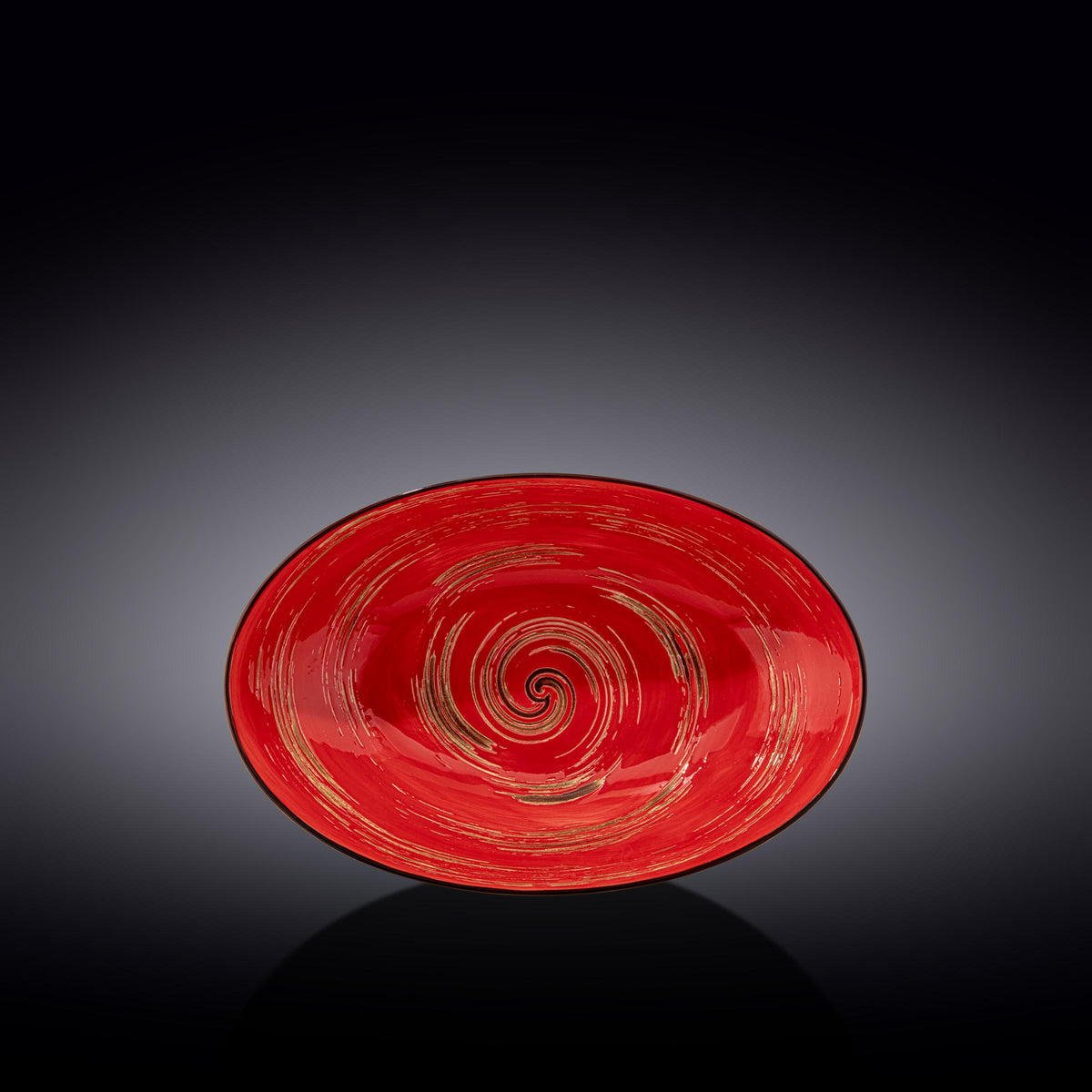 Wilmax Ovale Porzellanschüssel 25 cm Rot WL-669240/A