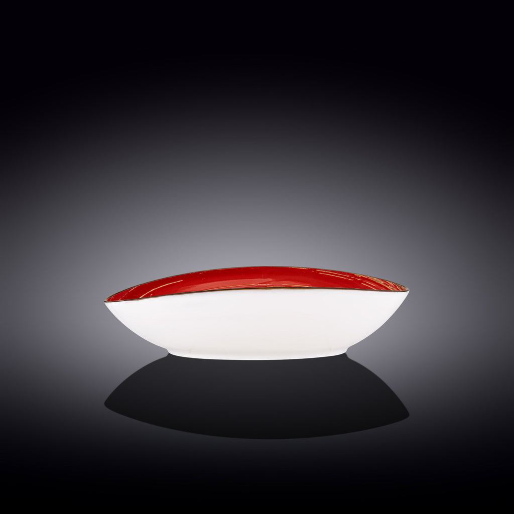 Wilmax Schale oval 25 cm Rot Porzellan WL-669240/A