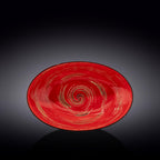 Wilmax Ovale Schale 30 cm Rot aus Porzellan