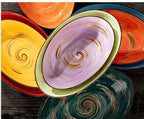 Wilmax Ovale Schale 30 × 19,5 cm Grün aus Porzellan