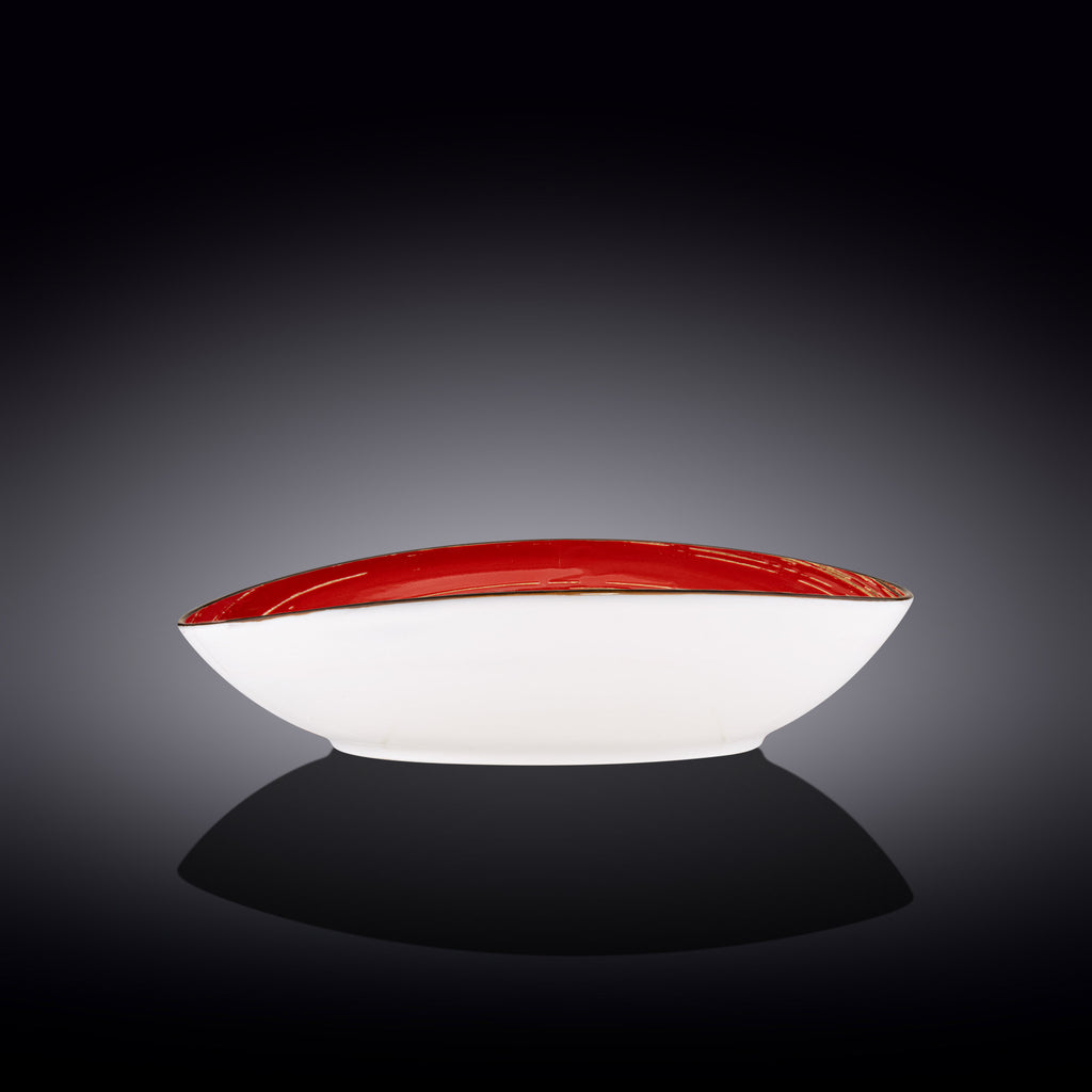 Wilmax Schale oval 30 cm Rot Porzellan WL-669241/A